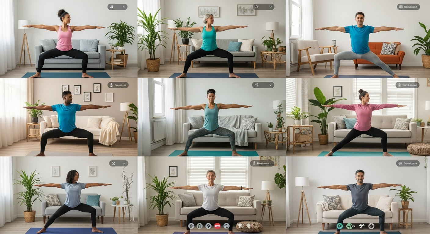 Онлайн групповая йога